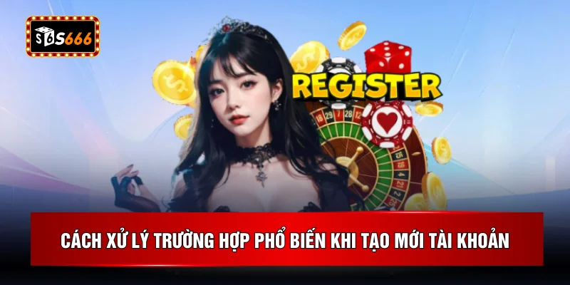 Cách xử lý trường hợp phổ biến khi tạo mới tài khoản